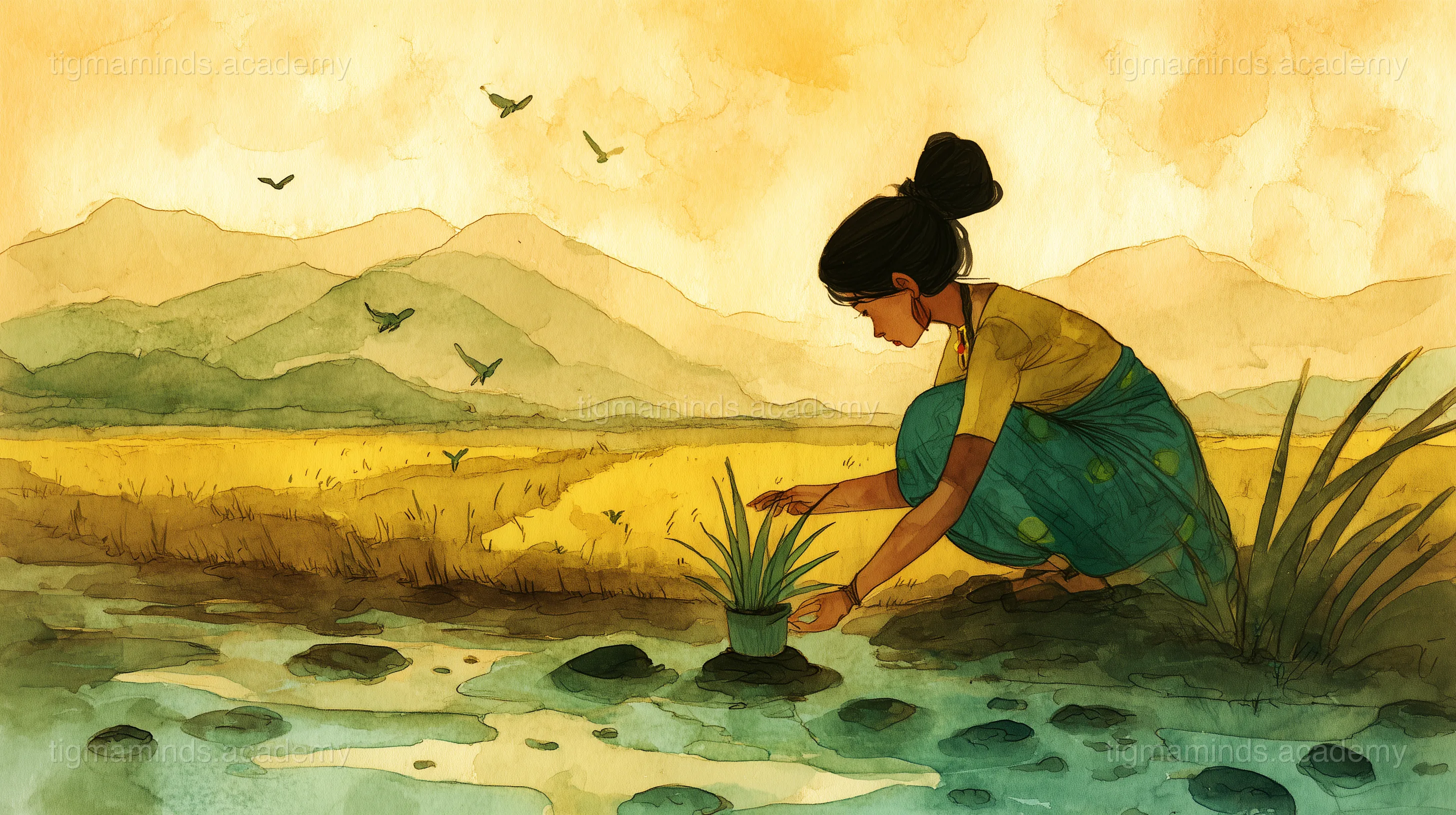 How the First Rice Was Planted