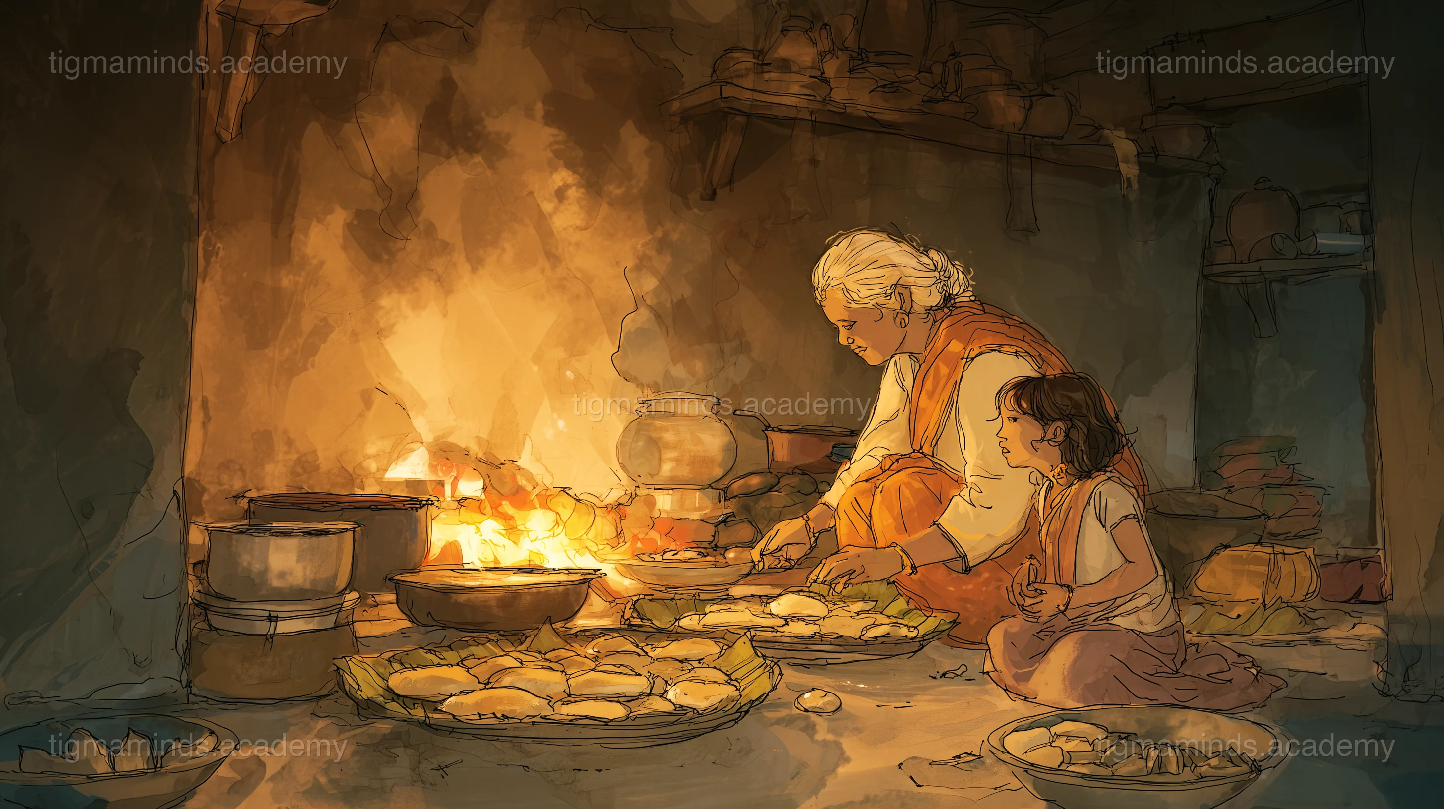 Grandmother's Pitha Stories