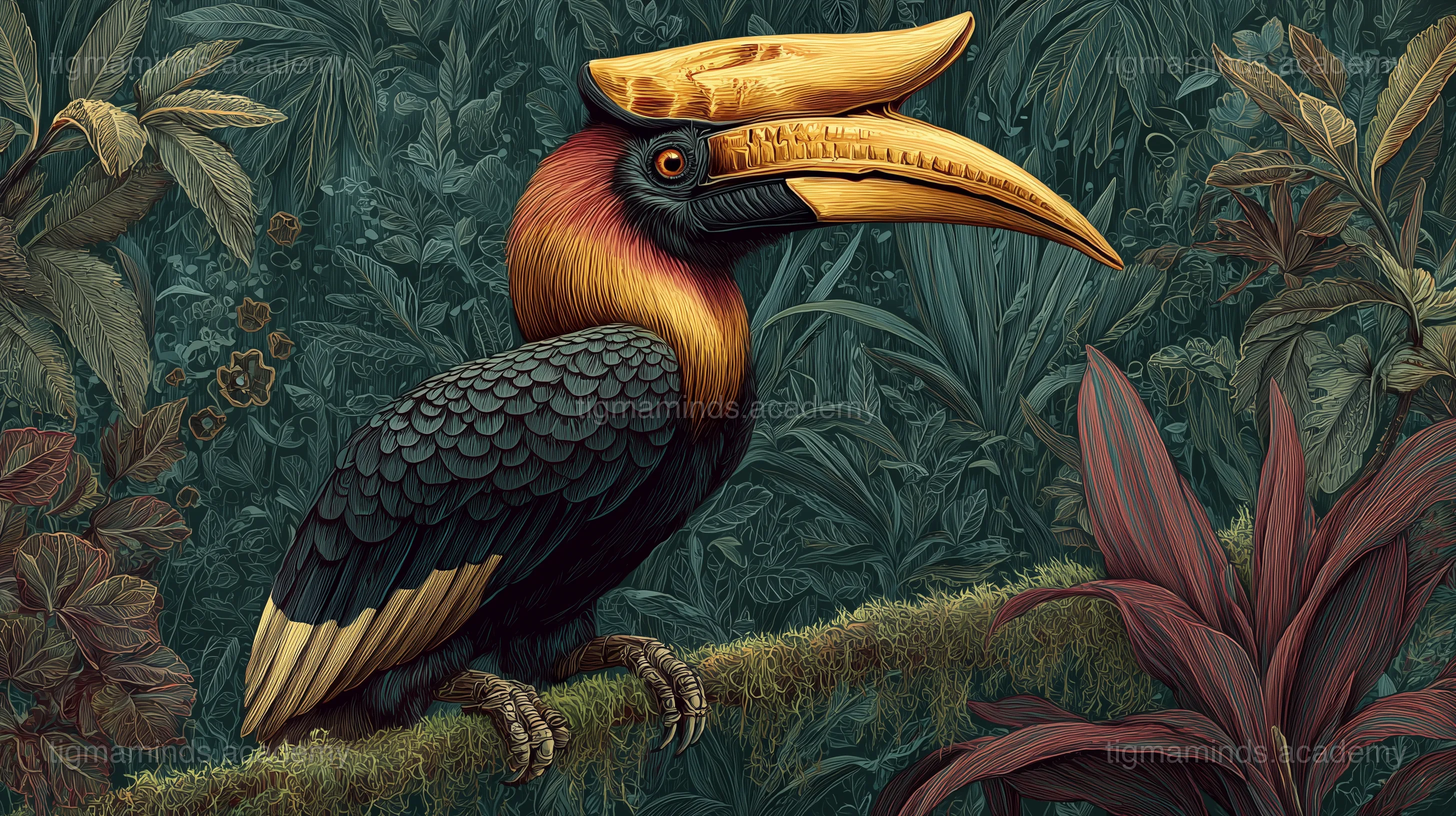 The Great Hornbill's Helmet
