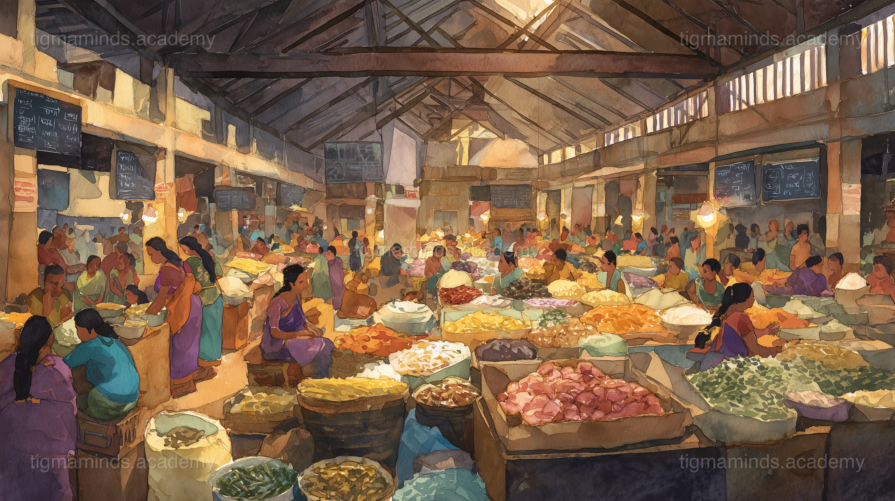 The Mothers' Market of Imphal