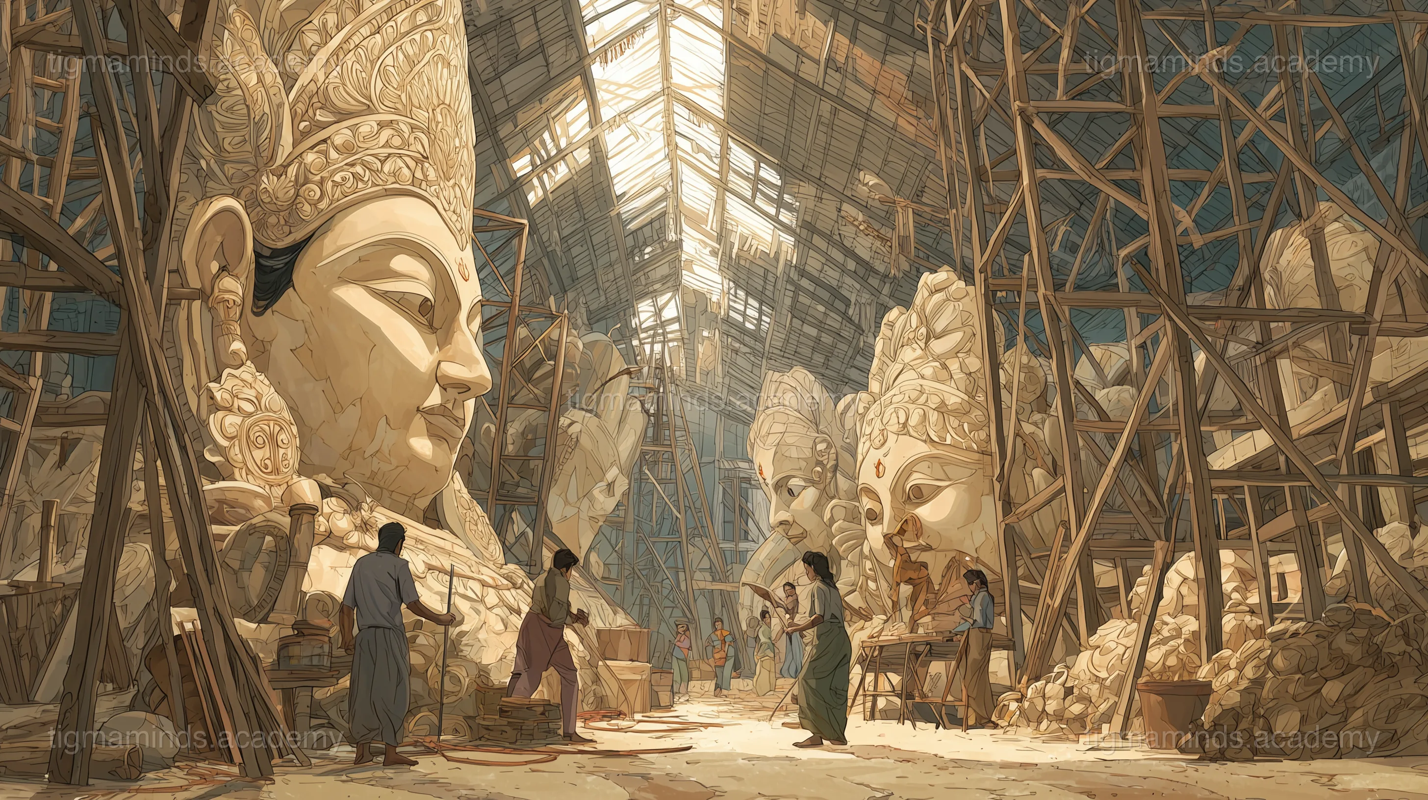 The Pandal Builder of Kumartuli