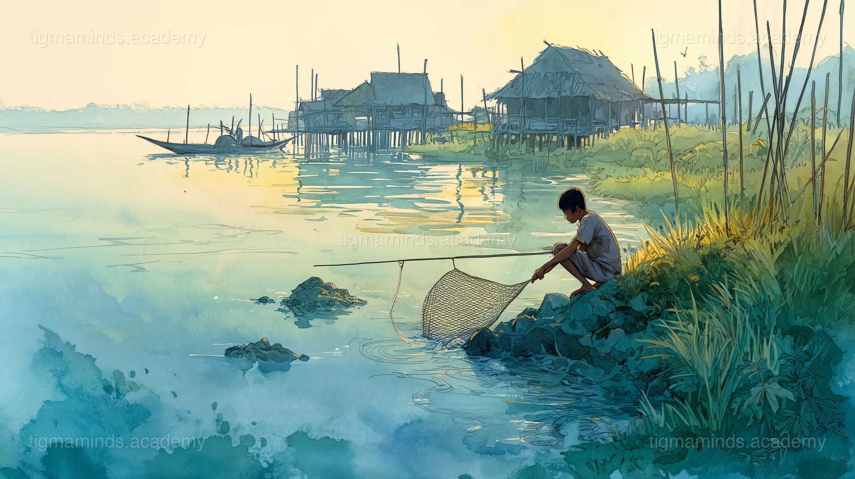 How the Mishing People Learned to Fish