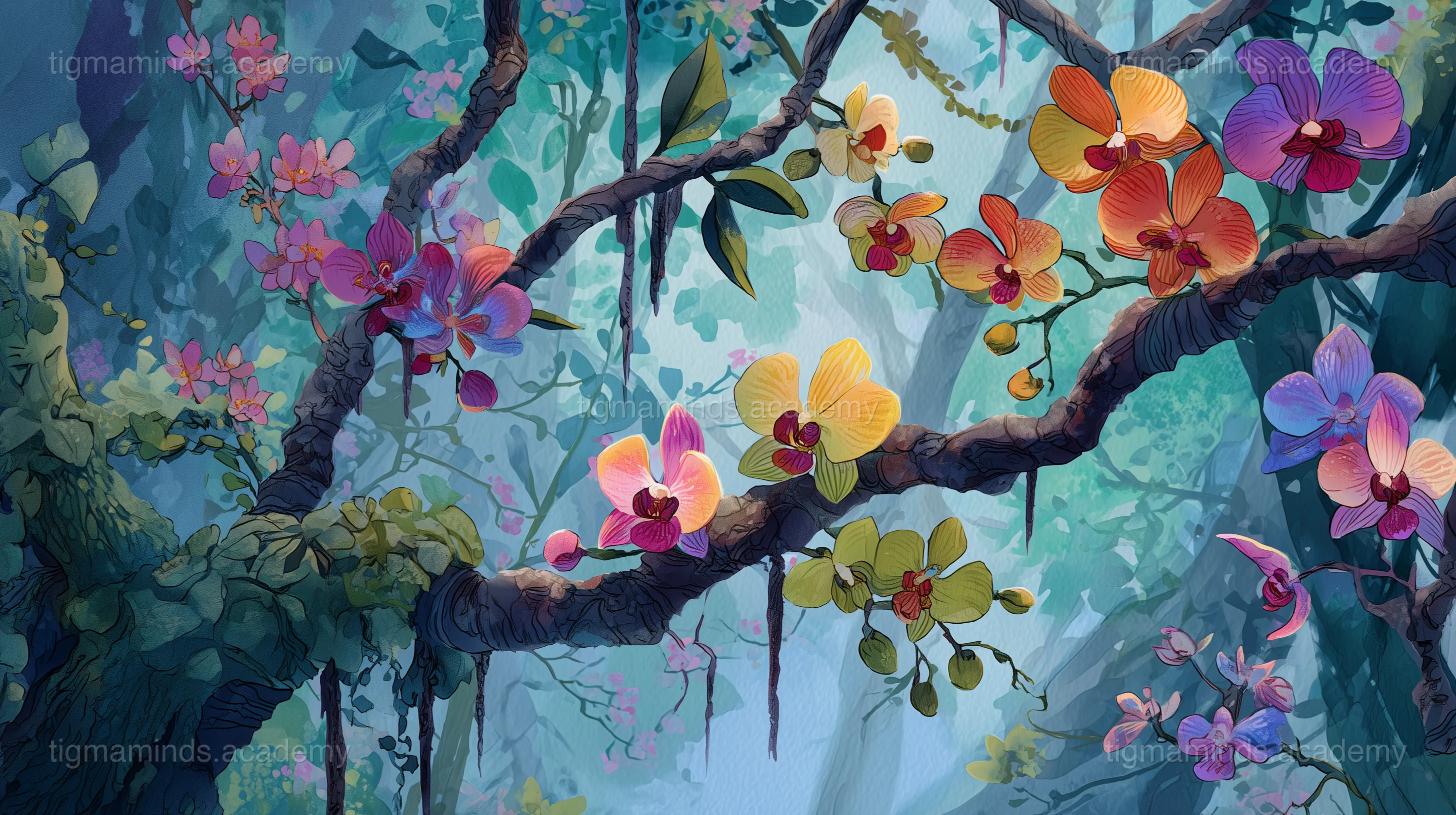 How the Orchid Got Its Colors