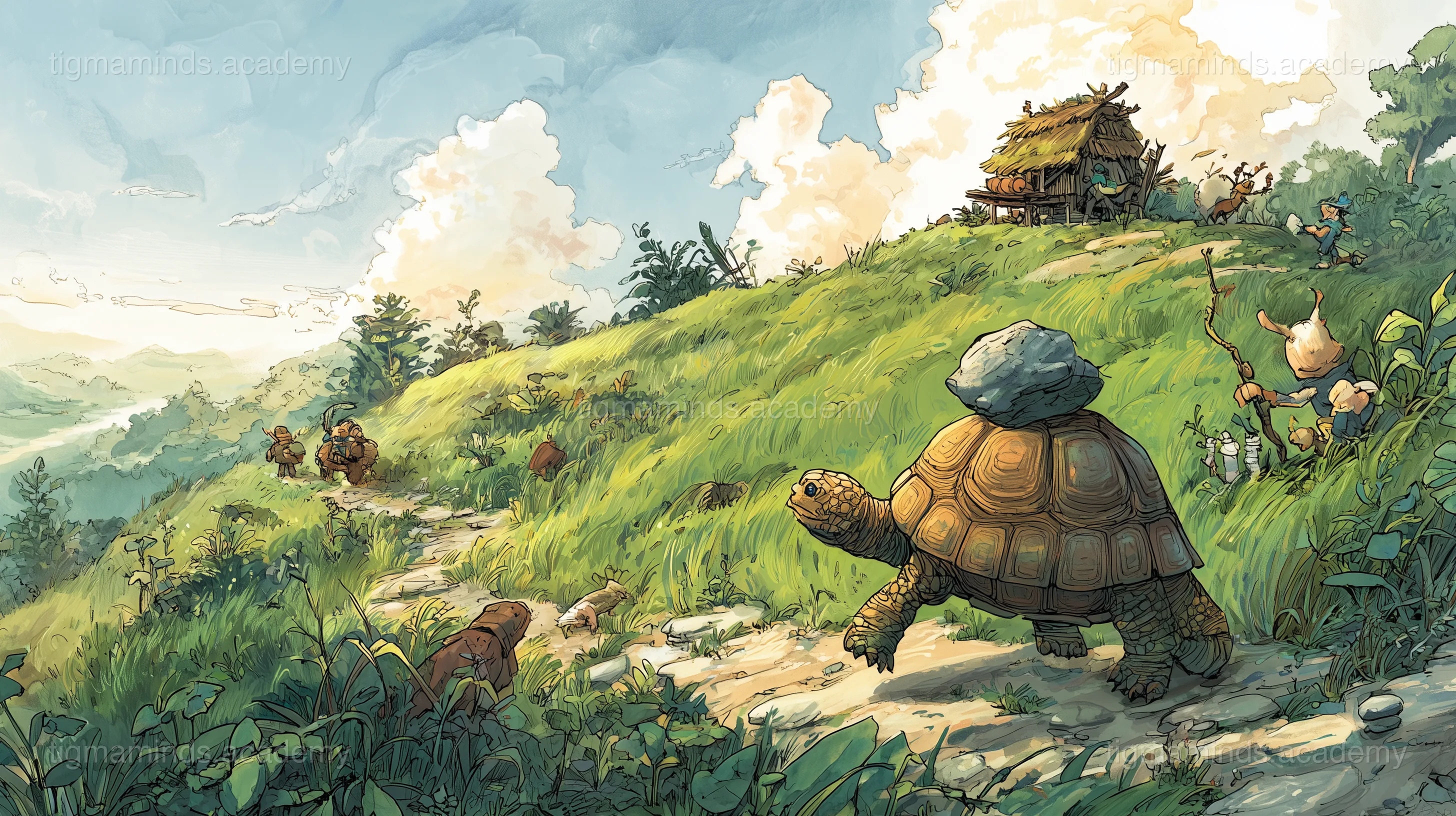 The Turtle Who Carried a Mountain